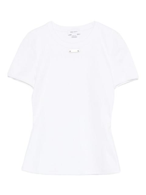 Alexander McQueen logo-plaque knitted top