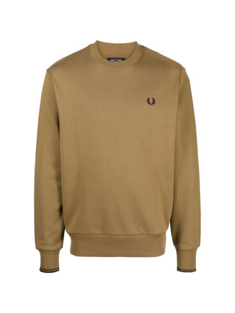 Fred Perry logo-embroidered knitted jumper