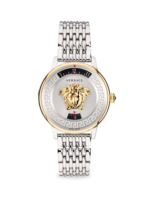 VERSACE Men's Medusa Icon Stainless Steel Bracelet Watch - Silver