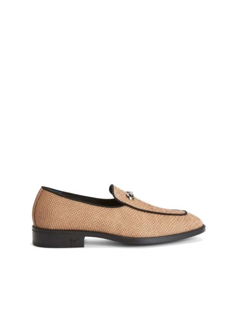 Giuseppe Zanotti snakeskin leather loafers