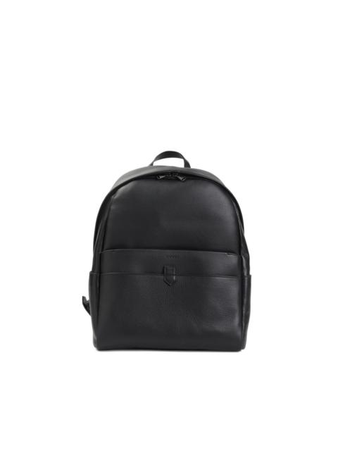 Canali zip leather backpack