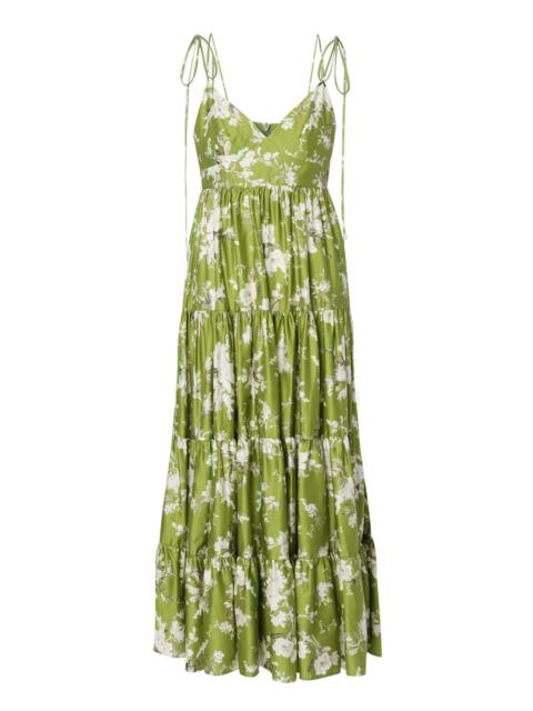 Erdem 아사미 Magnolia 정원 인쇄 드레스