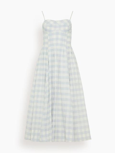 SIMKHAI Kittiya Sleeveless Midi Dress in Periwinkle Sky Multi