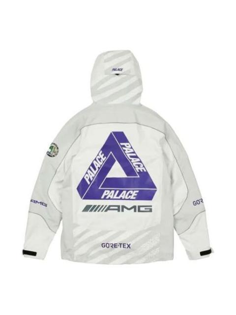 PALACE PALACE SS21 x AMG Crossover Gore-Tex Jacket White Logo Printing Hooded Jacket P20AMGGT002