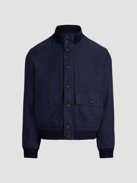 Polo Ralph Lauren Men's Herringbone Linen Jacket - Refined Navy