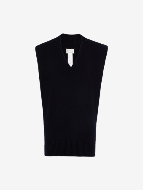 Maison Margiela Sleeveless V-neck sweater