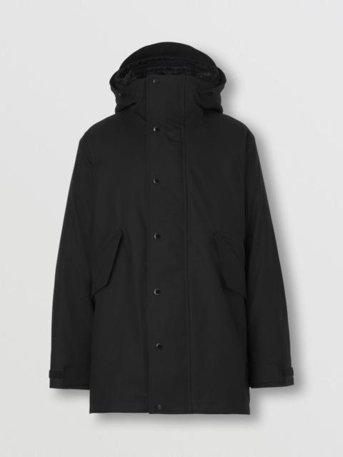Burberry Cotton Gabardine Parka with Detachable Warmer