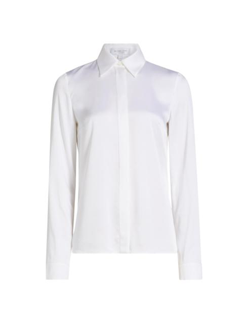 MICHAEL KORS COLLECTION Women's Hansen Charmeuse Shirt - Optic White