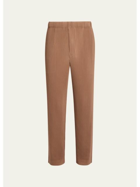 ISSEY MIYAKE Men's Pleated Straight-Leg Pants