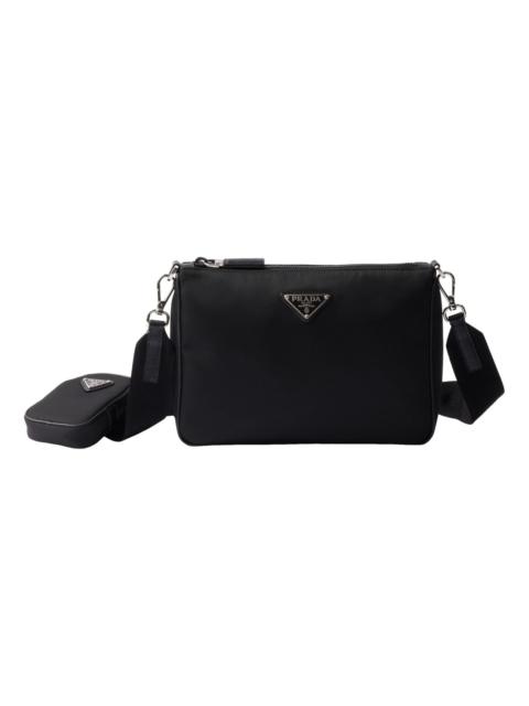 Prada PRADA FW25 Re-Nylon and Saffiano Leather Shoulder Bag 'Black' 2VH113-2DMH-F0002