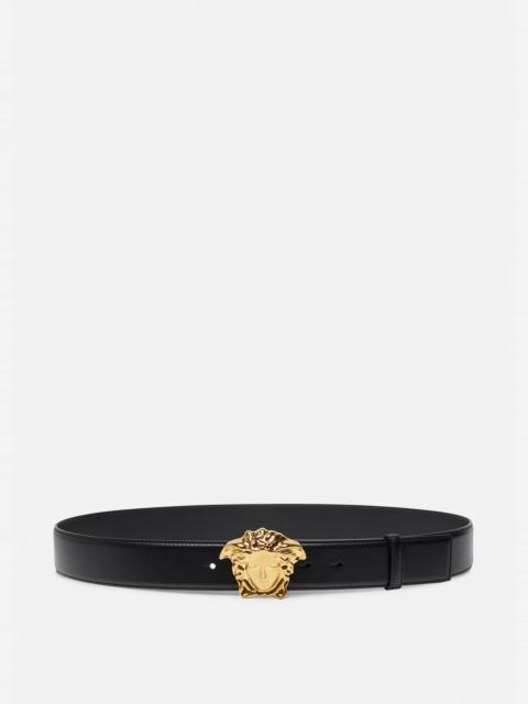VERSACE La Medusa Leather Belt 4 cm