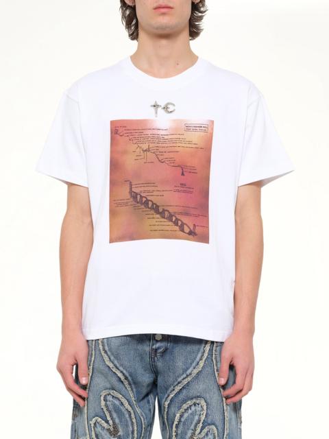 Thug Club Men's Fashion Hell T-Shirt in White