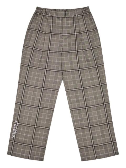 malbon Emmett plaid trousers