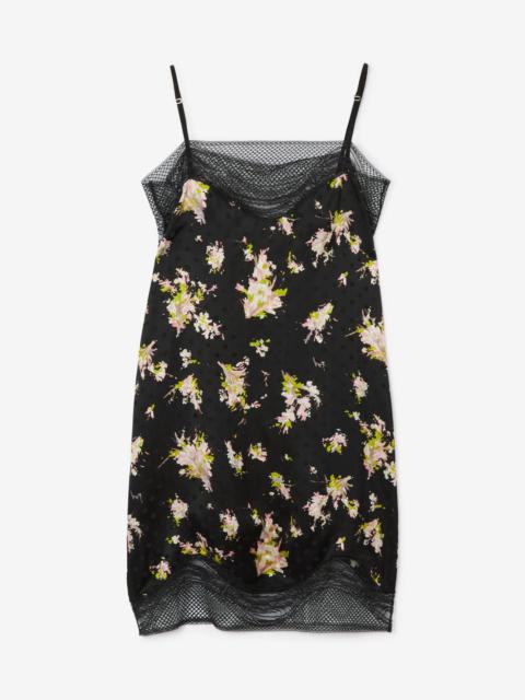Burberry Floral Print Viscose Slip Dress