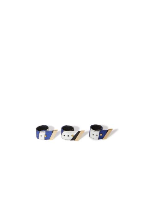 PUCCI Iride-print ring set