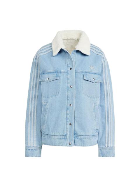 (WMNS) adidas originals Neutral Court Denim Jacket 'Blue' IS5250