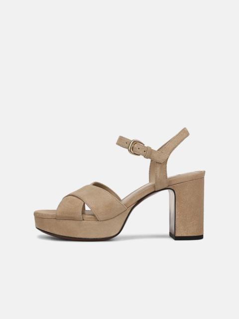 Vince Ericka Suede Platform Sandal