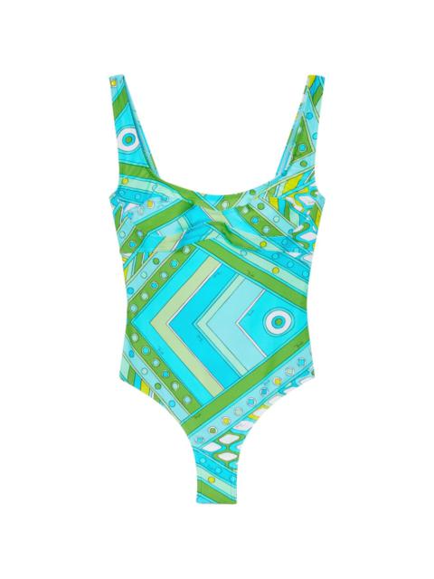 Marmo-print swimsuit