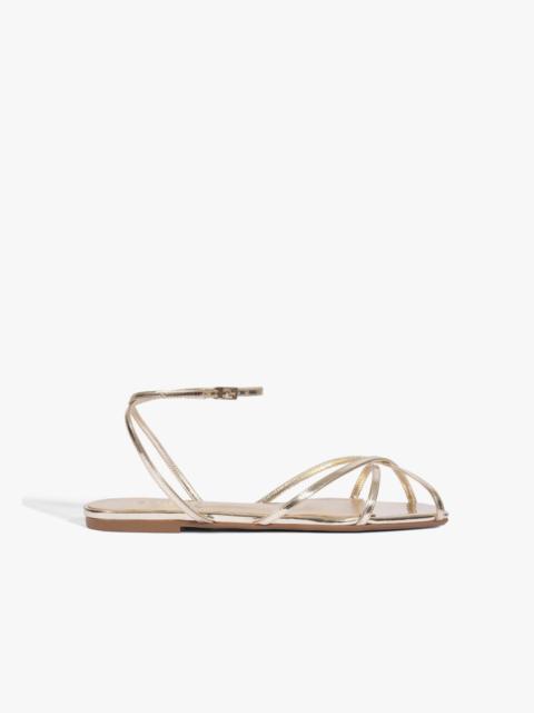 SCHUTZ Caeline Buckle Metallic Sandal