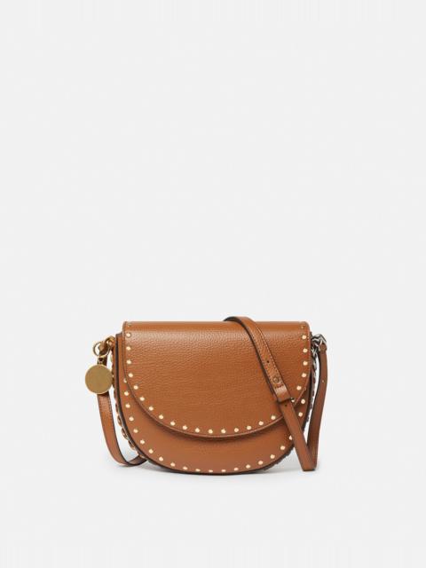 Stella McCartney Frayme Studded Grainy Alter Mat Medium Flap Shoulder Bag