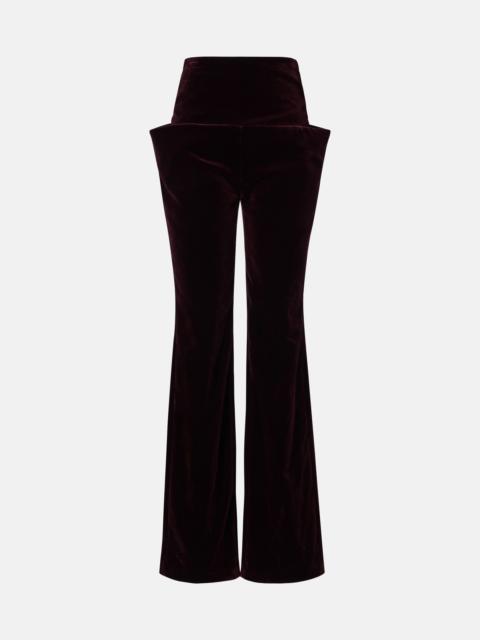 Alaïa Cotton velvet straight pants