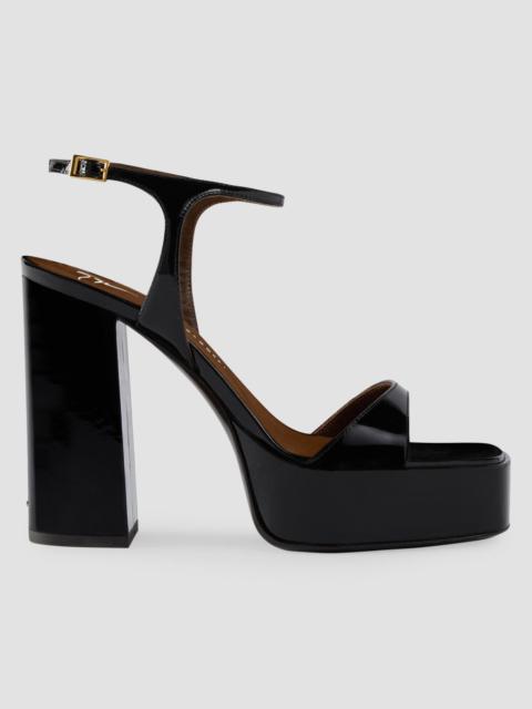 Giuseppe Zanotti Women's Mya 90MM Patent Leather Platform Sandals - Nero