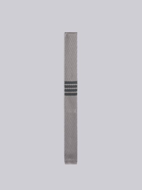 Thom Browne Silk Knit 4-Bar Tie