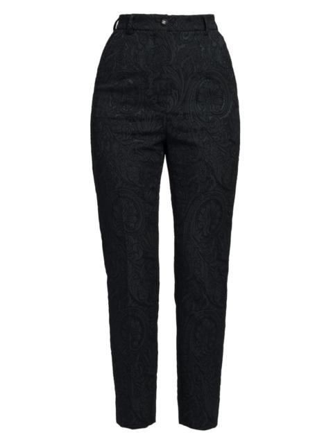 Dolce & Gabbana Women's Jacquard Skinny Suiting Pants - Nero