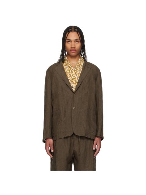 KAPTAIN SUNSHINE Brown Take Easy Blazer