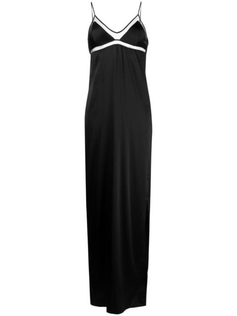 KIKI DE MONTPARNASSE Peep Show silk slip dress