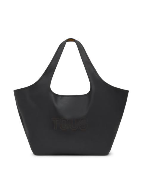 TOUS Large black leather Tote bag TOUS Lirio