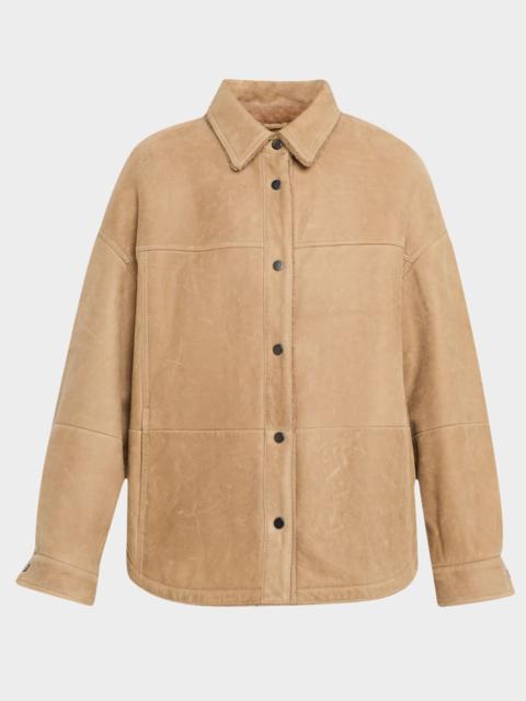 Brunello Cucinelli Lamb Shearling Shirt Jacket