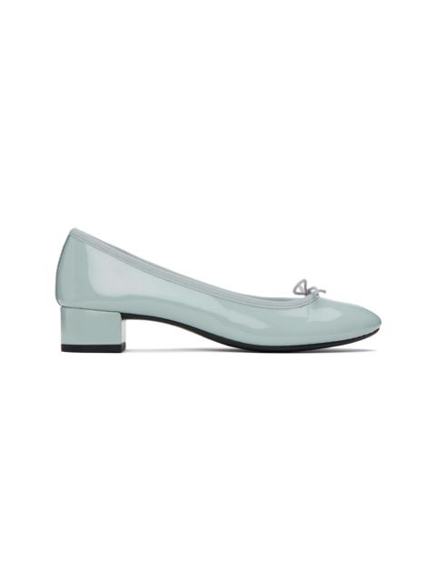 Repetto Blue Camille Rubber Sole Heels