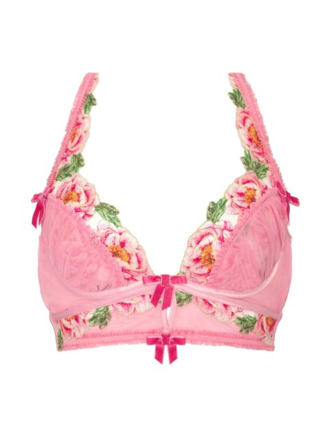 For Love & Lemons Needle Point Roses Bustier