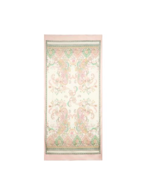 Etro leaf-motif scarf