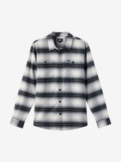 O'Neill Glacier Yarn Dye Flannel Long Sleeve Shirt