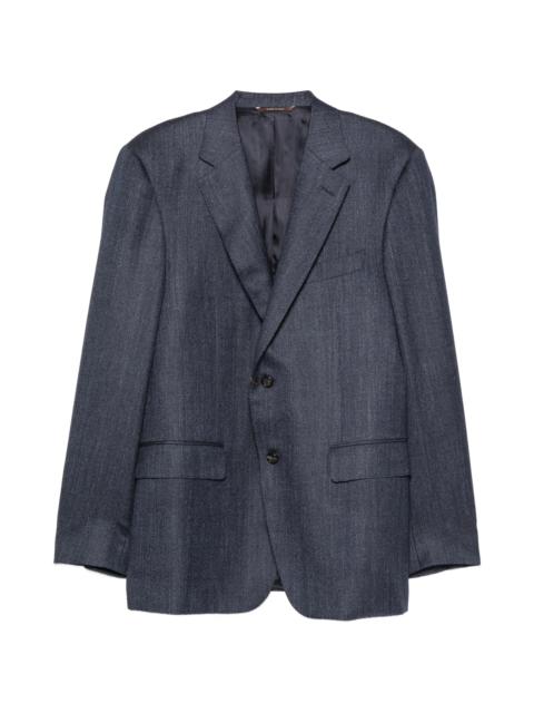 Canali Canali Herringbone-pattern Notch-lapels Jacket