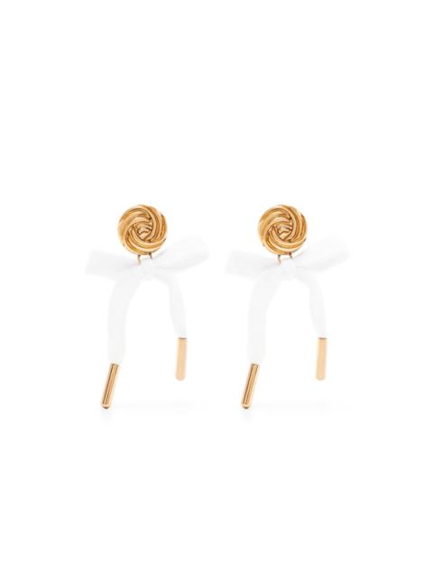 Moschino bow-embellished earrings