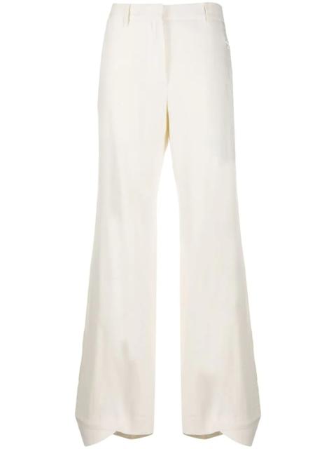Off-White flared curved cuff trousers