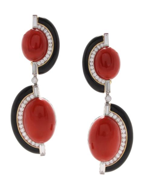 DAVID WEBB Counterpoint Couture Earrings
