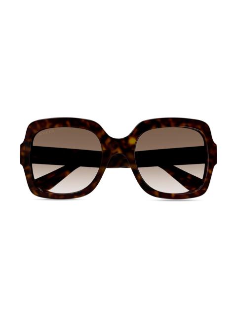 GUCCI Women's Minimal 54MM Square Sunglasses - Havana