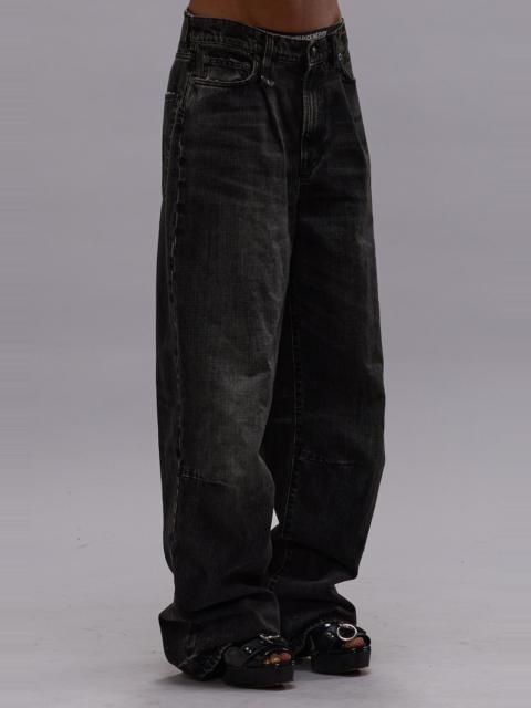 R13 WAYNE ARTICULATED KNEE JEAN - ALTON BLACK -R13