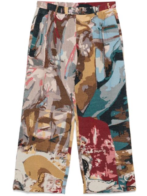 KidSuper jacquard-paintings trousers