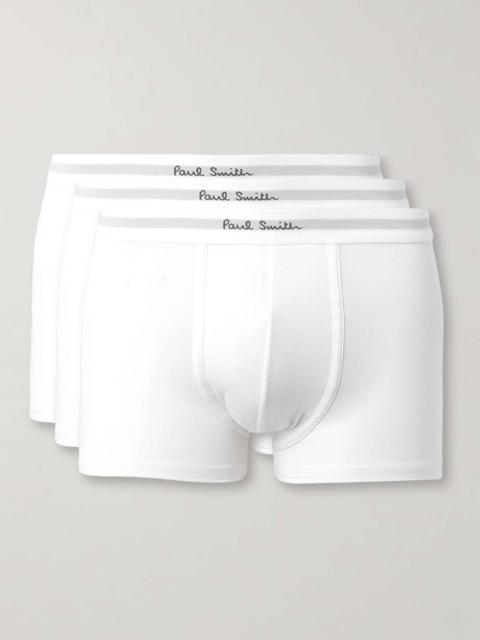 Paul Smith Three-Pack Stretch Cotton-Jersey Boxer Briefs