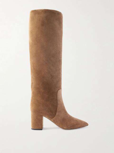 PARIS TEXAS Anja suede knee boots Tan