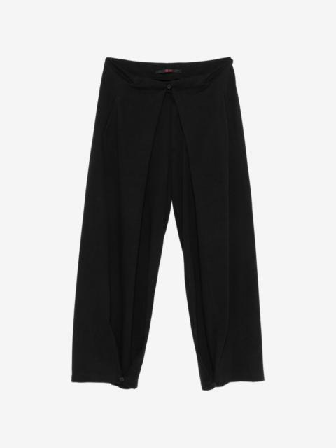 M.A+ wrap-front wide-leg trousers
