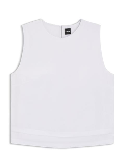 BOSS LAYERED TOP WITH OPEN BACK