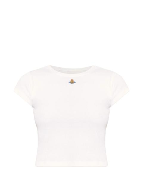 Vivienne Westwood Orb-embroidered ribbed T-shirt