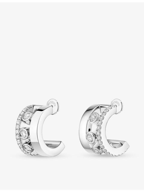 MESSIKA Romane 18ct white-gold and diamond mini earrings