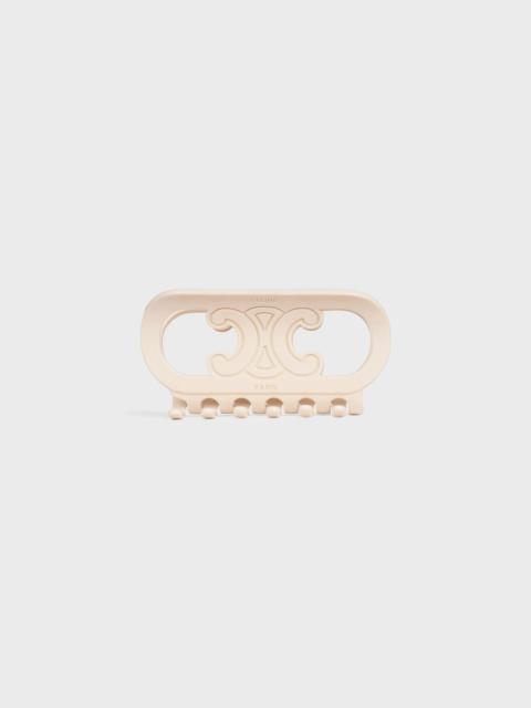 CELINE CELINE MAILLON TRIOMPHE HAIR CLAW IN ACETATE AND STEEL